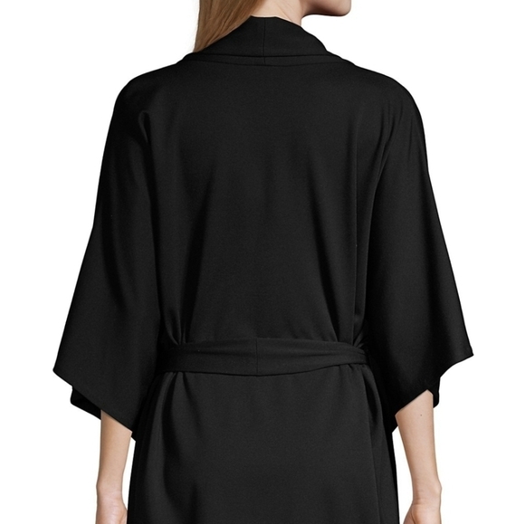 Natori Black Kimono Topper Jacket Size S Oversized - Picture 9 of 9